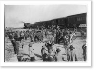 Gen. Salagar's troops by train during the Mexican Revolution, Vintage Wall Art