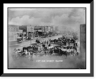 Historic Framed Print, [Fort Scott, Kansas: East side market square],  17-7/8" x 21-7/8"