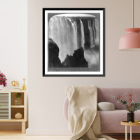 The world's mightiest cataract - Victoria Falls, 360 feet high, in Zambesi River, Rhodesia, Historic Reproduction