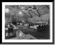 Historic Framed Print, Dining Room, Old Faithful Inn, Yellowstone National Park,  17-7/8" x 21-7/8"