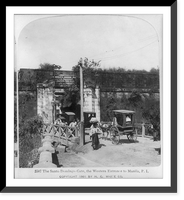 The Santo Domingo Gate, the western entrance to Manila, P.I. Classic, Historic Print