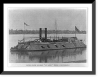 Historic Framed Print, U.S. gunboat ST. LOUIS,  17-7/8" x 21-7/8"