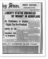 28 pages of clippings from various U.S. and French newspapers concerning aviation activites of Wright Brothers between 1903 and 1909 - 2 Classic, Vintage Wall Art