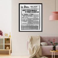28 pages of clippings from various U.S. and French newspapers concerning aviation activites of Wright Brothers between 1903 and 1909 - 2 Classic, Vintage Wall Art