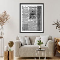 28 pages of clippings from various U.S. and French newspapers concerning aviation activites of Wright Brothers between 1903 and 1909 - 3 Classic, Vintage Print
