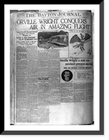 28 pages of clippings from various U.S. and French newspapers concerning aviation activites of Wright Brothers between 1903 and 1909 - 12, Vintage Print