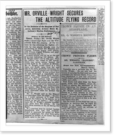 28 pages of clippings from various U.S. and French newspapers concerning aviation activites of Wright Brothers between 1903 and 1909 - 15, Antique Wall Art