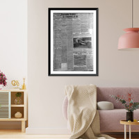 28 pages of clippings from various U.S. and French newspapers concerning aviation activites of Wright Brothers between 1903 and 1909 - 16, Antique Wall Art