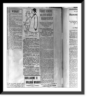28 pages of clippings from various U.S. and French newspapers concerning aviation activites of Wright Brothers between 1903 and 1909 - 18, Antique Wall Art