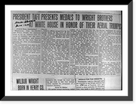 28 pages of clippings from various U.S. and French newspapers concerning aviation activites of Wright Brothers between 1903 and 1909 - 22, Antique Poster