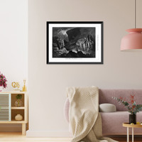 Historic Framed Print, Scenes from Macbeth" at the Lyceum Theatre. Act IV,  scene I",  17-7/8" x 21-7/8"