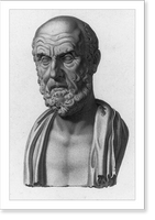 Hippocrates, 460-357 B.C, Antique Print