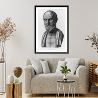Hippocrates, 460-357 B.C, Antique Print