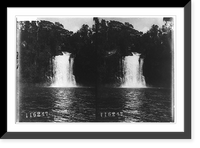 Historic Framed Print, [West Africa, 1909: waterfall],  17-7/8" x 21-7/8"