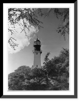 Federal lighthouse service in Hawaii. Diamond Head Lighthouse, Honolulu, Hawaii, Antique Wall Art