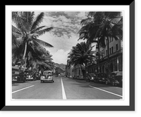 Historic Framed Print, Honolulu, Hawaii,  17-7/8" x 21-7/8"