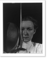 Helene Mayer with fencing equimpent, Antique Wall Art