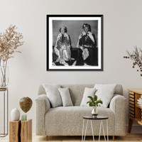Antique Photo Print - New York City - The king and queen of a senior
