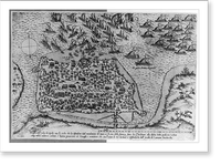 Black & White Photo - Disigno dell' isola de Gerbi con le seche che la
