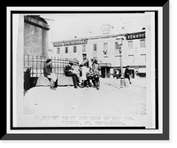 Street fakir and some of his customers, St. Petersburg, Russia, Antique Poster