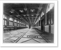 Interior of main waiting room, Southern Terminal Station, Boston, Mass, Vintage Print