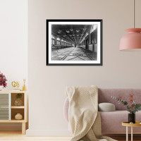 Interior of main waiting room, Southern Terminal Station, Boston, Mass, Vintage Print