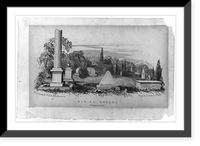 Historic Framed Print, Burial Ground (Congressional),  17-7/8" x 21-7/8"