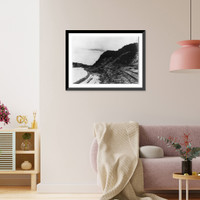 Historic Framed Print, Isthmian Canal, looking north from Sta. K54.8, Culebra Cut, [Panama Canal],  17-7/8" x 21-7/8"