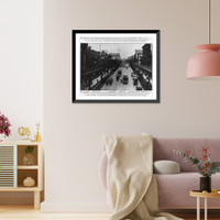 Historic Framed Print, The Bowery, [Third Avenue L" and Broome Street,  New York City]",  17-7/8" x 21-7/8"