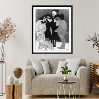 Actors Pauline Lord, Lenore Ulric, Alfred Lunt, and Louis Wolheim, Historic Print