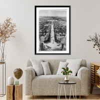 Historic Framed Print, View of Capitol Boulevard from Seven Corners, St. Paul, Minnesota,  17-7/8" x 21-7/8"