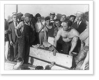 Harry Houdini at the Hotel Shelton, N.Y.: Houdini stepping from the coffin after being sealed up for 90 minutes, Vintage Wall Art