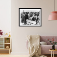 Harry Houdini at the Hotel Shelton, N.Y.: Houdini stepping from the coffin after being sealed up for 90 minutes, Vintage Wall Art