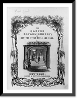 The Harper Establishment; or How the story books are made - by Jacob Abbott, 1855: t.p. illus. with entr. to Harper Brothers bldg. Classic, Antique Wall Art