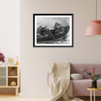 Historic Framed Print, Arrival of Count [Antonio Alvarez?] da Cunha in Rio de Janeiro,  17-7/8" x 21-7/8"