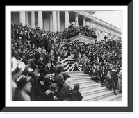D.C. Washington. World War I. View of central steps of Capitol, where movie stars are selling Liberty Bonds, Antique Print