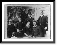 Lansing Bond Mizner and family, Historic Print