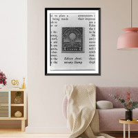 Historic Framed Print, Edison anniversary stamp,  17-7/8" x 21-7/8"