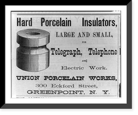 Advertisement for hard porcelain insulators, Vintage Wall Art