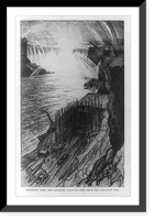 Rainbows over the Canadian falls, as seen from the Canadian side, Historic Print