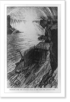 Rainbows over the Canadian falls, as seen from the Canadian side, Historic Print