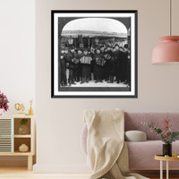 Historic Framed Print, Musicians, Russian carnival, Petrograd,  17-7/8" x 21-7/8"