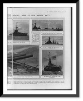 The offensive was taken by the British forces: ships of our mighty Navy - 2, Antique Poster