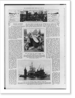 2 images: 1. Two women putting the finishing polish on a warship's propeller, at a shipyard, England; 2. At one of our chief ship-building centres: a cruiser in a floating dock Antique Wall Art P