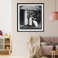 Letters from America. Mail arrival at a cosy home over-sea. County Monaghan, Vintage Print