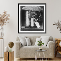 Letters from America. Mail arrival at a cosy home over-sea. County Monaghan, Vintage Print