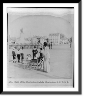 Historic Framed Print, Drill of the Charleston Cadets, Charleston, S.C.,  17-7/8" x 21-7/8"