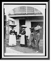 Historic Framed Print, [African Americans working, Charleston, S.C.: Street venders],  17-7/8" x 21-7/8"