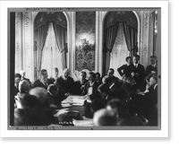 TITANIC disaster. Senate Investigating Committee questioning individuals at the Waldorf Astoria - 4, Antique Print