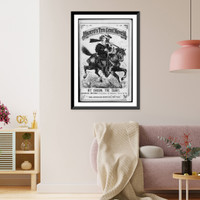 Illus. covers of Munro's Ten Cent Novels, 185-: Kit Carson, the Scout on horse, Antique Wall Art